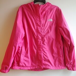The North Face Pink Hyvent Jack Women's Size L Wind-Rain Hooded